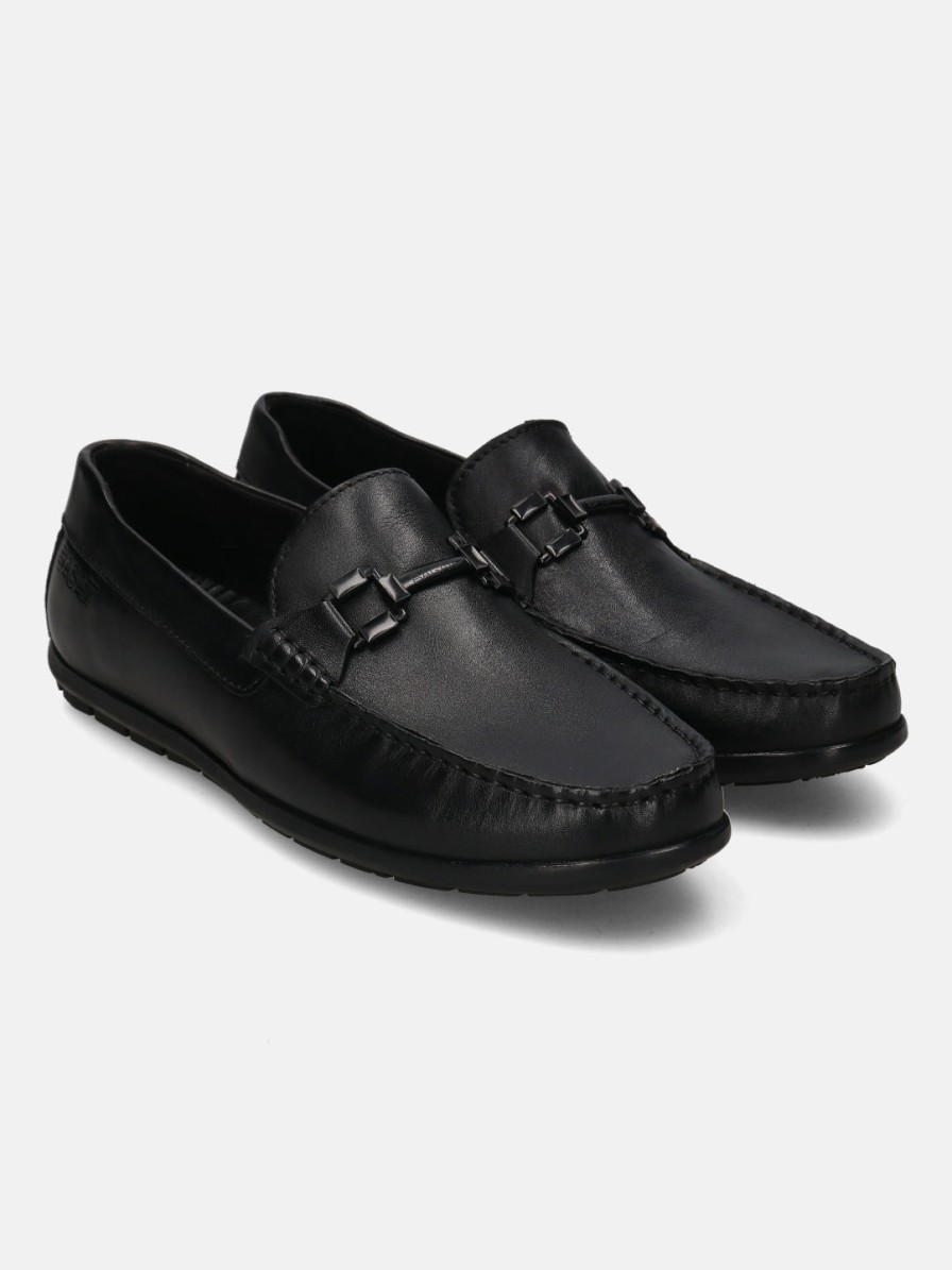 Casual Loafers BAGATT INDIA | Xline Black Driver Shoes