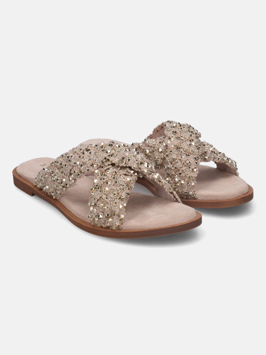 Sandals BAGATT INDIA | Goldy Beige Flat Sandals