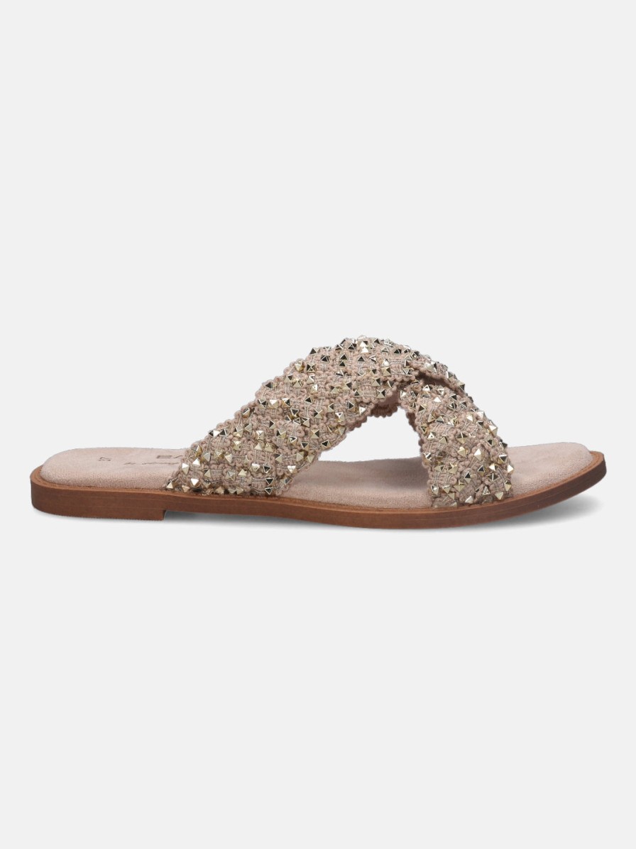 Sandals BAGATT INDIA | Goldy Beige Flat Sandals