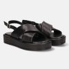 Sandals BAGATT INDIA | Hanoi Black Back Strap Sandals