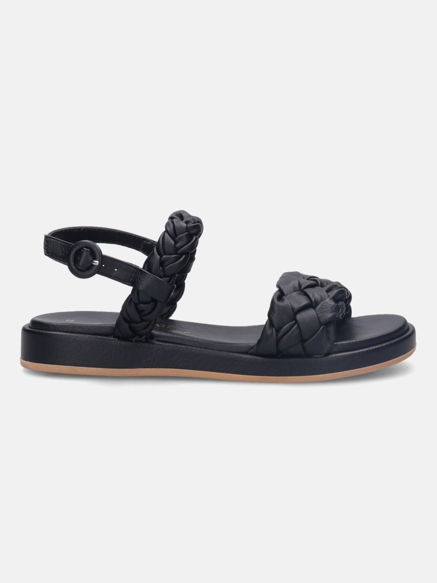 Sandals BAGATT INDIA | Ravenna Black Flat Sandals