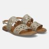 Sandals BAGATT INDIA | Yasha Light Green Leather Back Strap Sandals