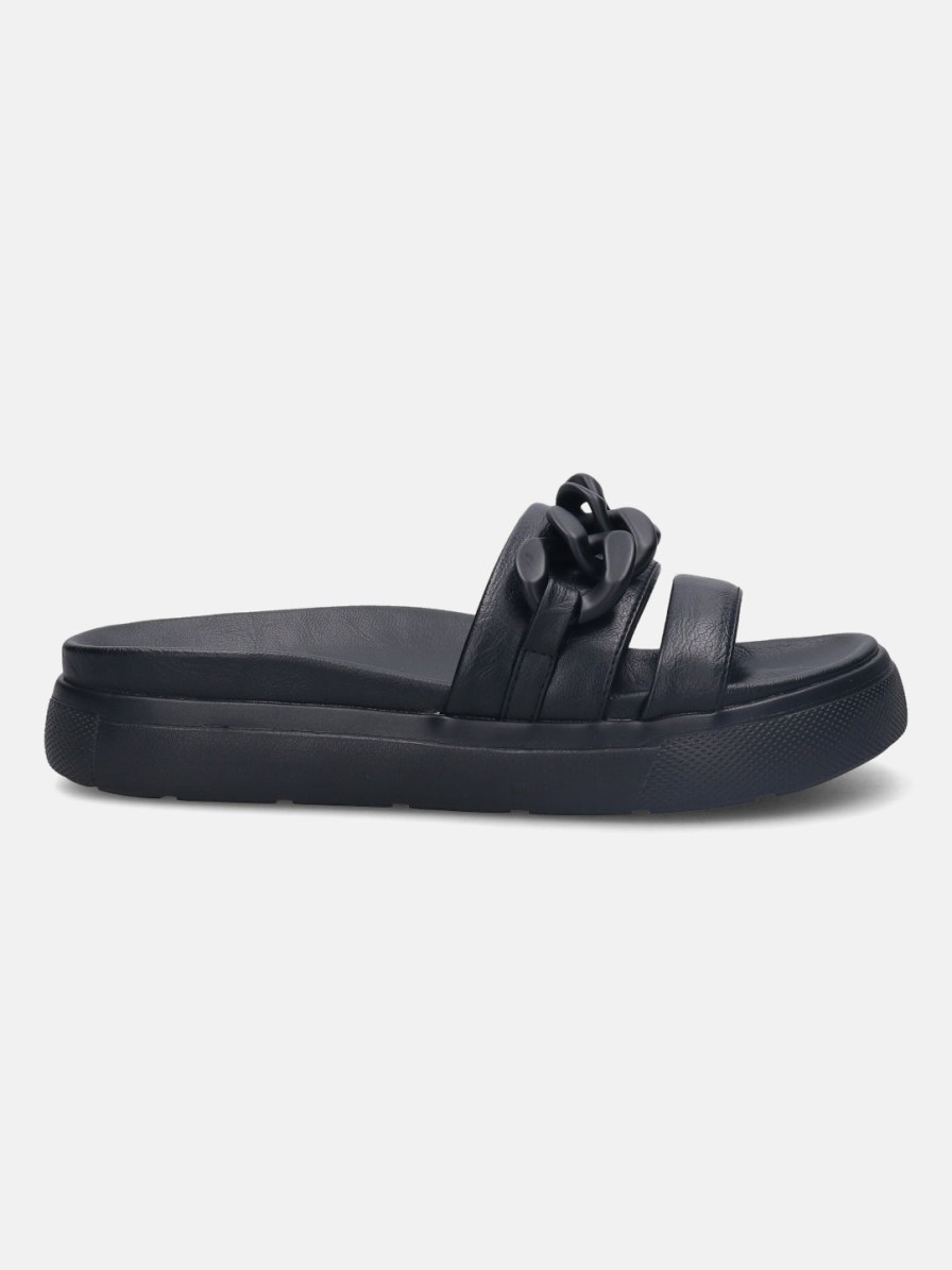 Sandals BAGATT INDIA | Dalia Black Flatform Sandals