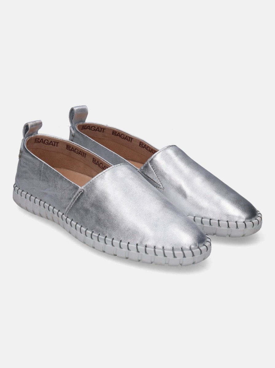 Sneakers BAGATT INDIA | Bali Silver Slip-On Sneakers