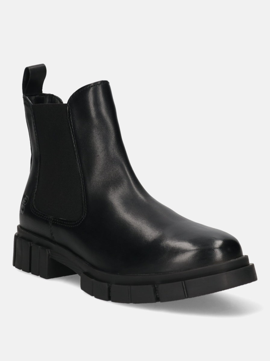 Boots BAGATT INDIA | Fiona Black Leather Chelsea Boots