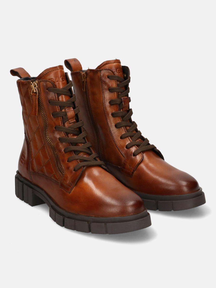 Boots BAGATT INDIA | Fiona Cognac Ankle Boots