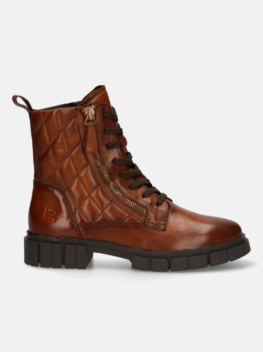 Boots BAGATT INDIA | Fiona Cognac Ankle Boots