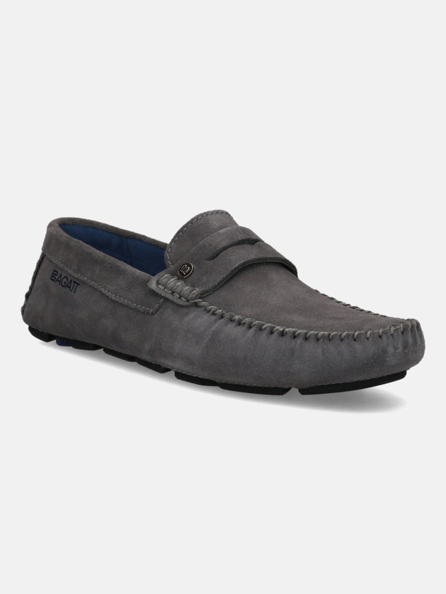 Casual Loafers BAGATT INDIA | Hexa Grey Driver Shoes