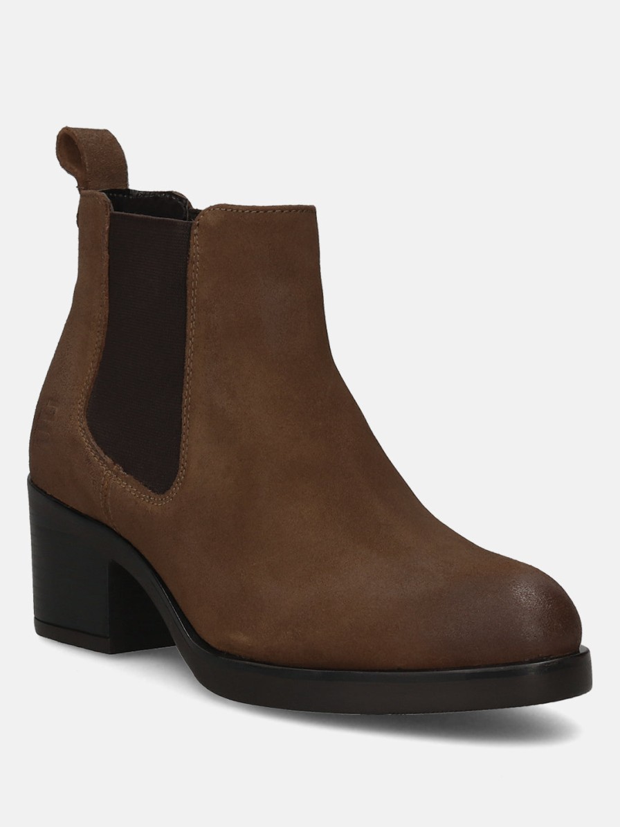 Boots BAGATT INDIA | Torvi Cognac Suede Chelsea Boots