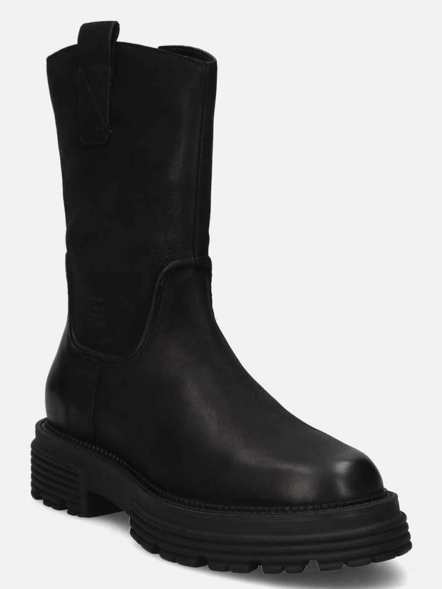 Boots BAGATT INDIA | Enna Black Nubuck Calf Boots