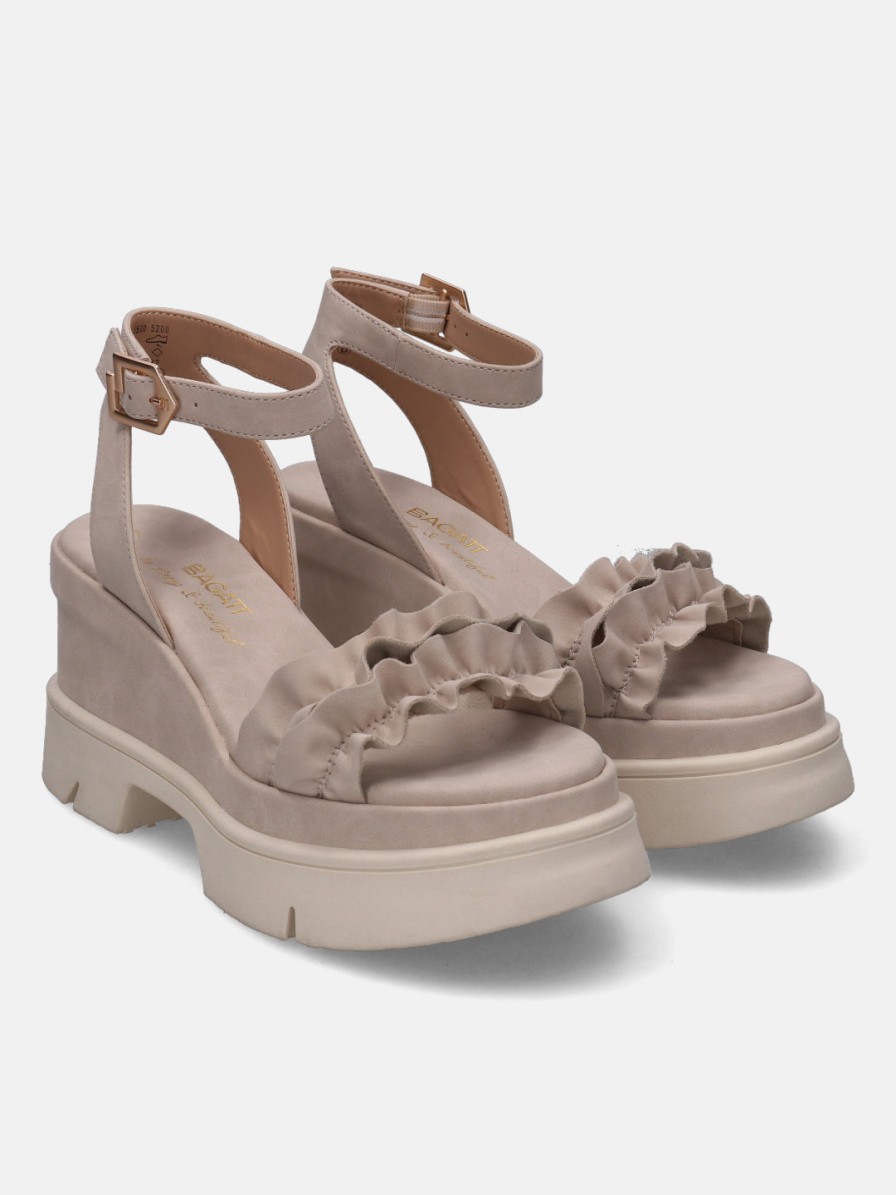 Heels BAGATT INDIA | Trish Beige Wedges