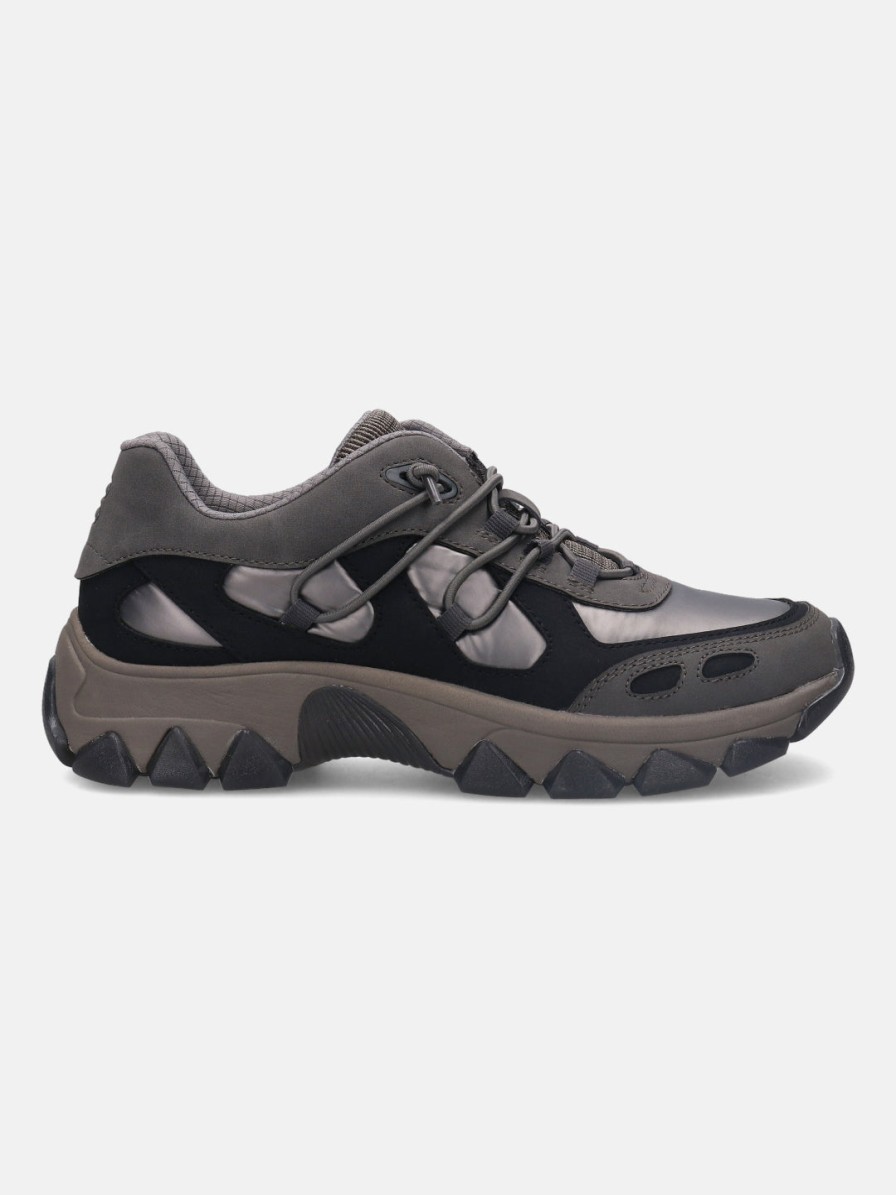 Sneakers BAGATT INDIA | Yuki Dark Grey & Black Sneakers