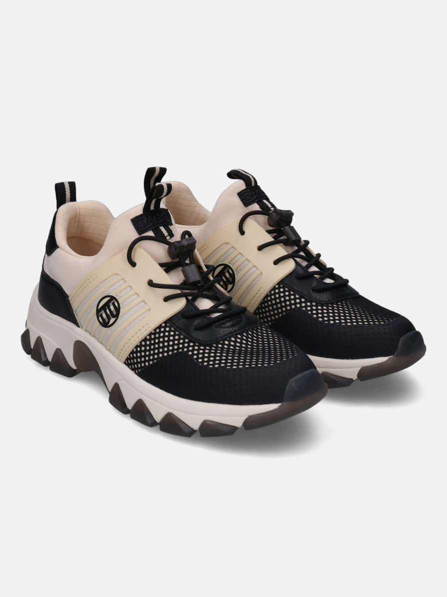 Sneakers BAGATT INDIA | Yuki Black & Beige Sneakers