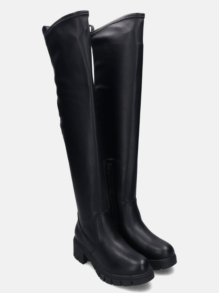 Boots BAGATT INDIA | Elara Black Thigh-High Boots