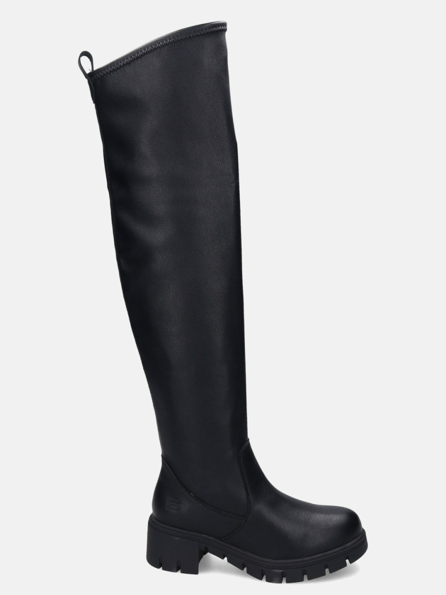 Boots BAGATT INDIA | Elara Black Thigh-High Boots