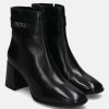 Boots BAGATT INDIA | Crema Black Leather Ankle Boots