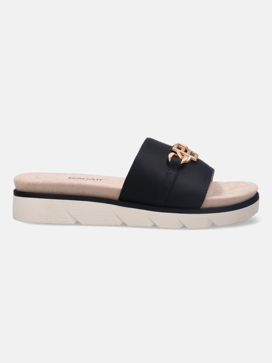 Sandals BAGATT INDIA | Kiko Black Flatform Sandals