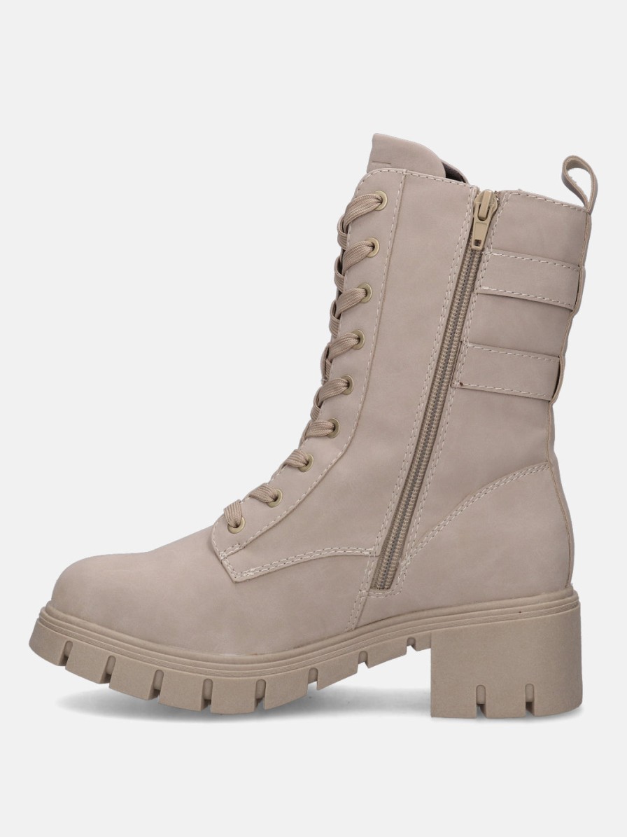 Boots BAGATT INDIA | Elara Beige Ankle Boots