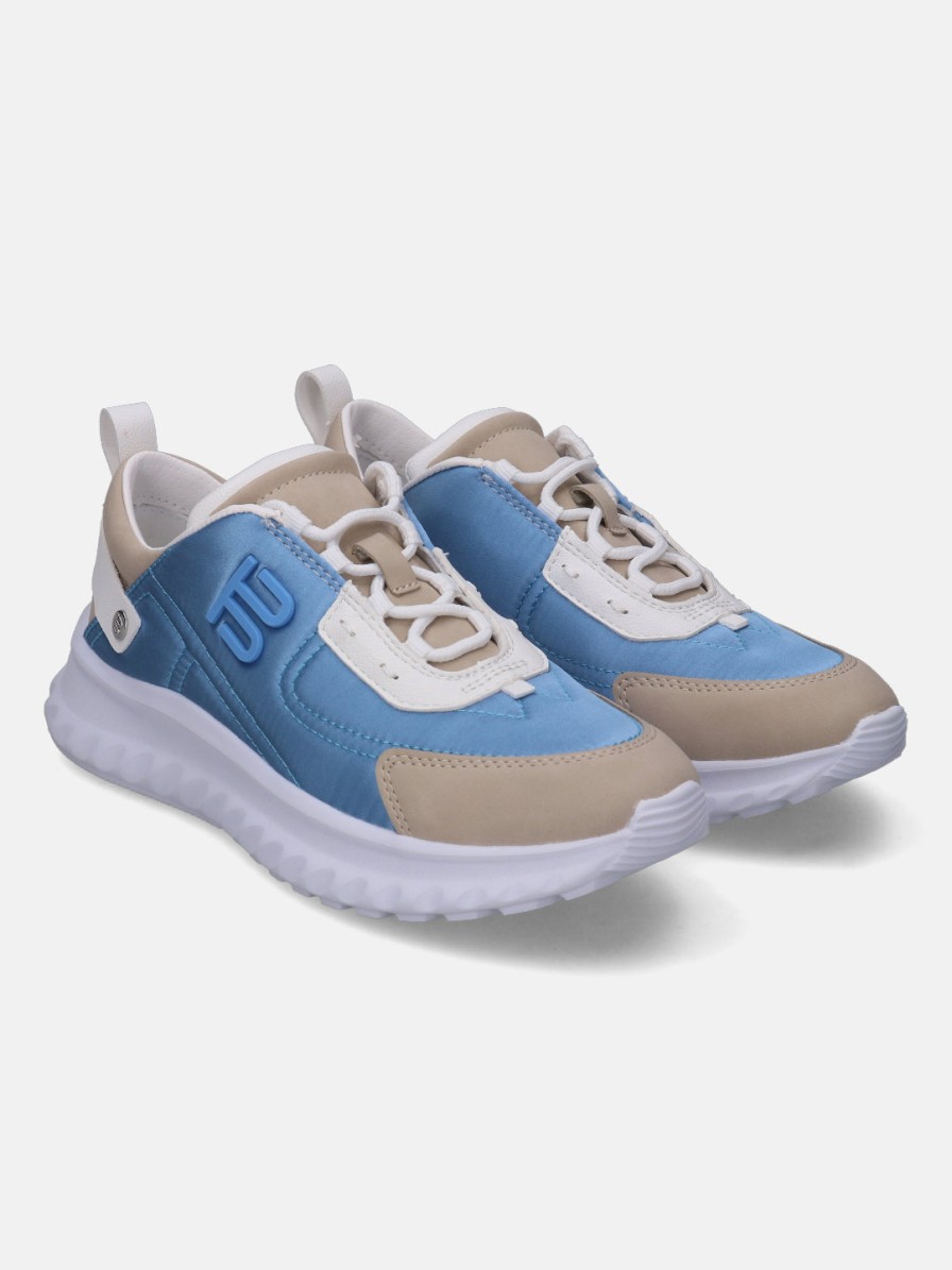 Sneakers BAGATT INDIA | Lecce Light Blue & Beige Sneakers