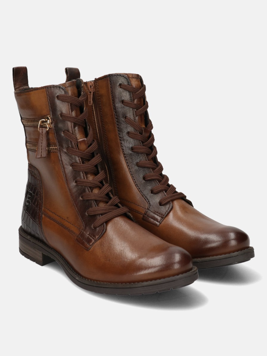 Boots BAGATT INDIA | Ronja Dark Brown Ankle Boots