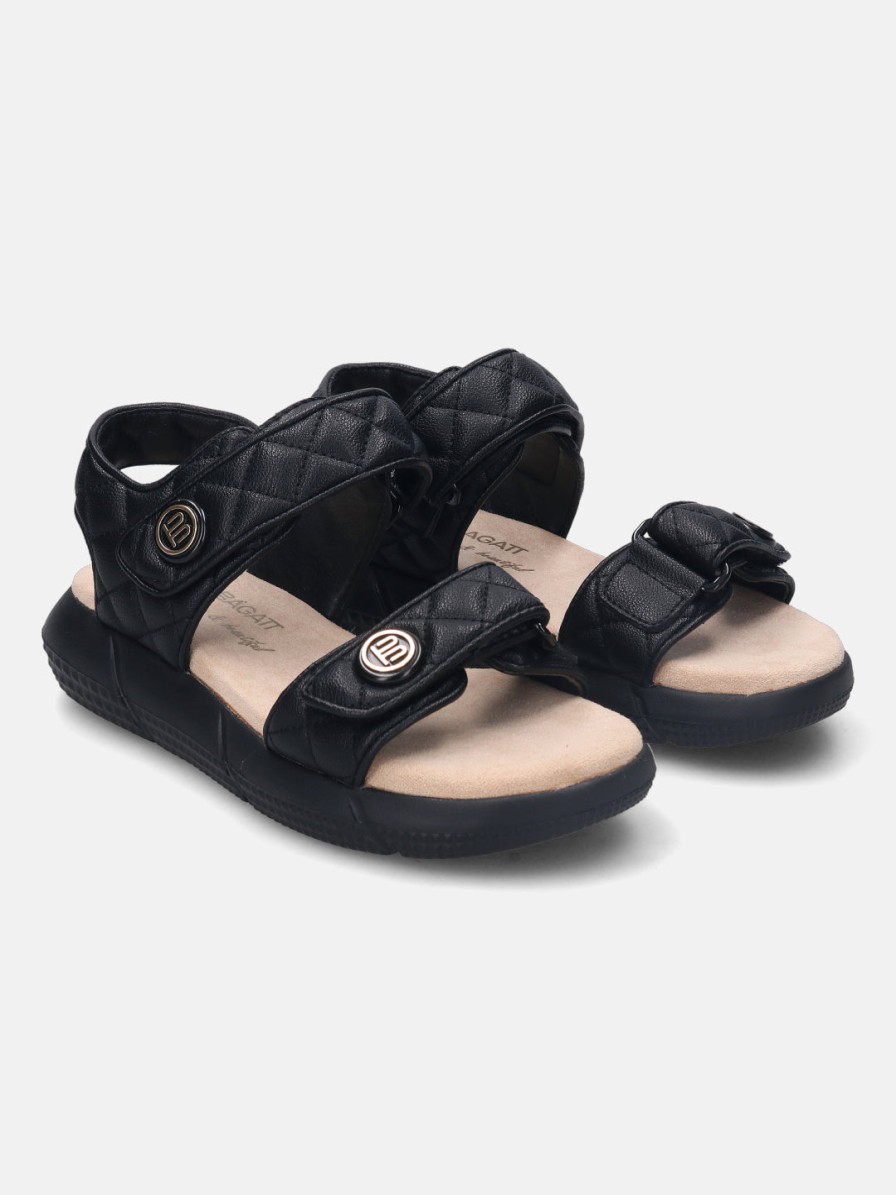 Sandals BAGATT INDIA | Jersey Black Flatform Sandals