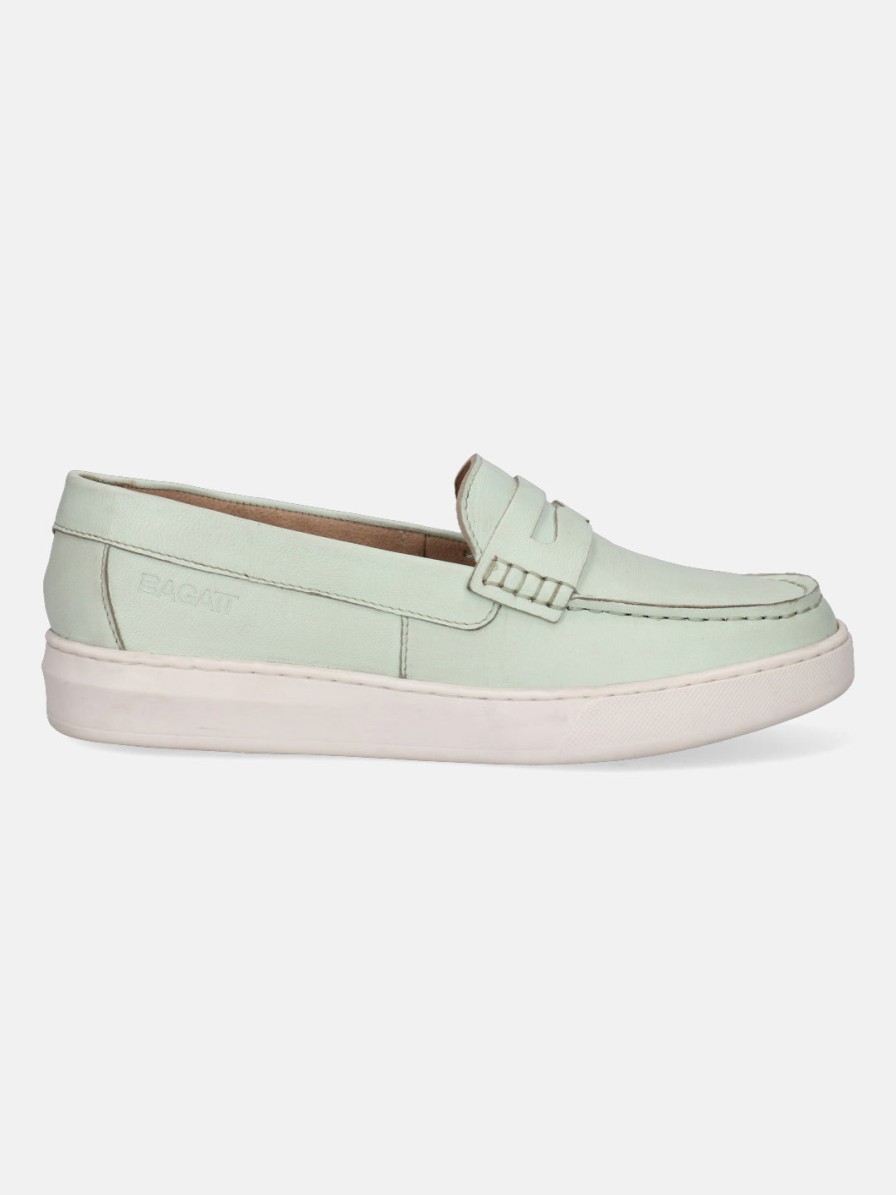 Casual Loafers BAGATT INDIA | Jola Light Green Casual Loafers