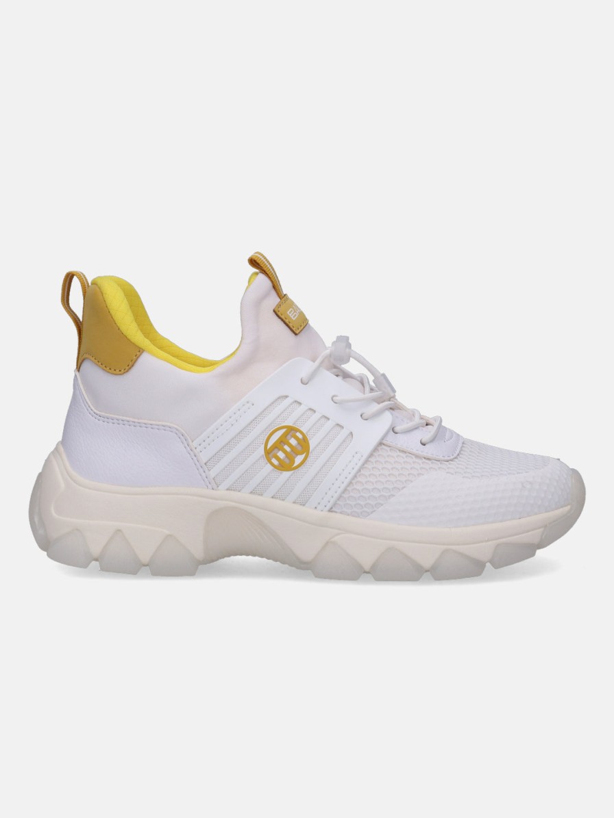 Sneakers BAGATT INDIA | Yuki White & Yellow Sneakers