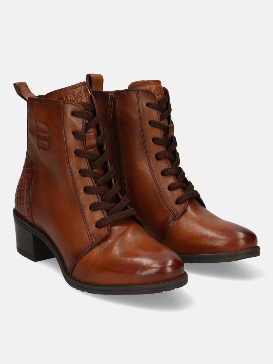 Boots BAGATT INDIA | Ruby Cognac Ankle Boots