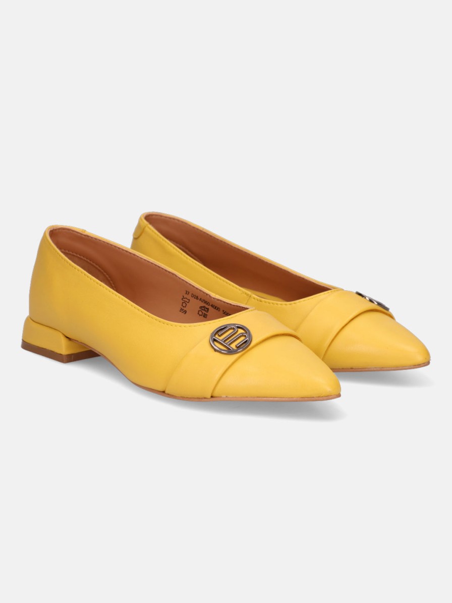 Casual Loafers BAGATT INDIA | Genevi Yellow Ballerinas