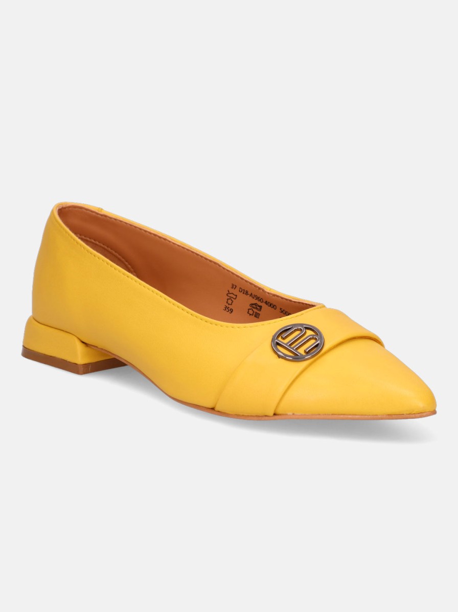 Casual Loafers BAGATT INDIA | Genevi Yellow Ballerinas