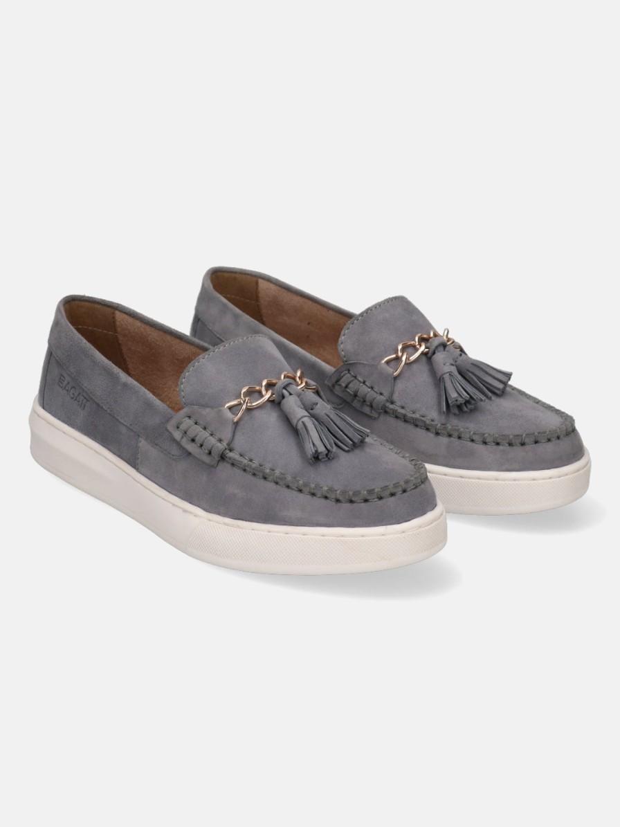 Casual Loafers BAGATT INDIA | Jola Light Blue Slip-Ons