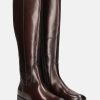 Boots BAGATT INDIA | Imola Dark Brown Nubuck Knee Boots