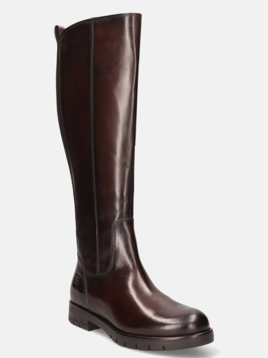 Boots BAGATT INDIA | Imola Dark Brown Nubuck Knee Boots