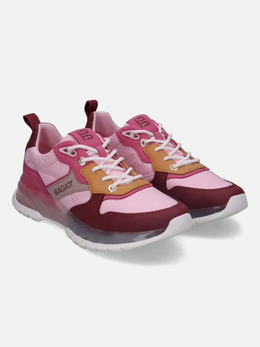 Sneakers BAGATT INDIA | Athena Pink & Bordo Sneakers