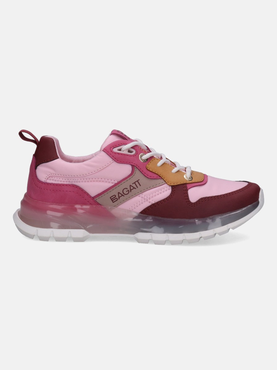 Sneakers BAGATT INDIA | Athena Pink & Bordo Sneakers