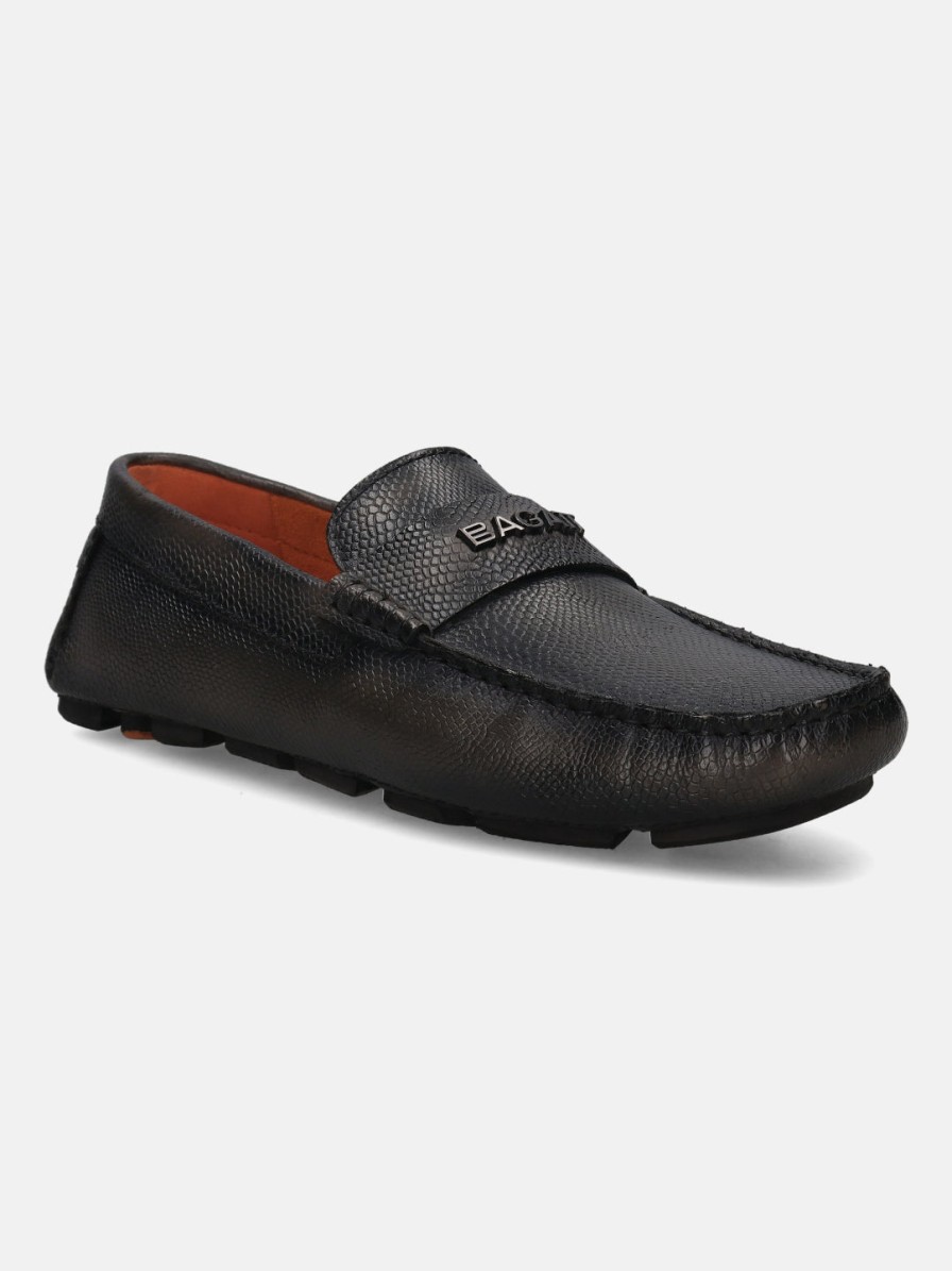 Casual Loafers BAGATT INDIA | Hexa Dark Grey Driver Shoes