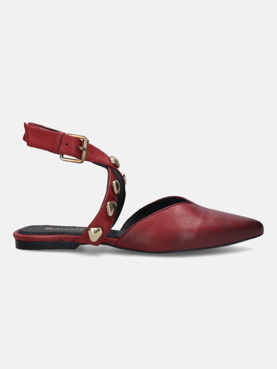 Sandals BAGATT INDIA | Tabea Red Flat Sandals