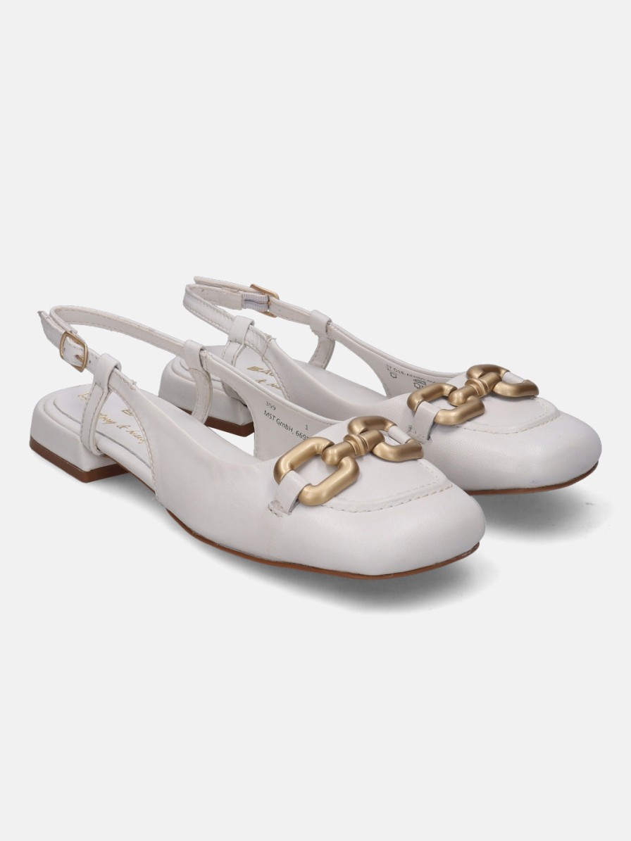 Sandals BAGATT INDIA | Genova White Flat Sandals