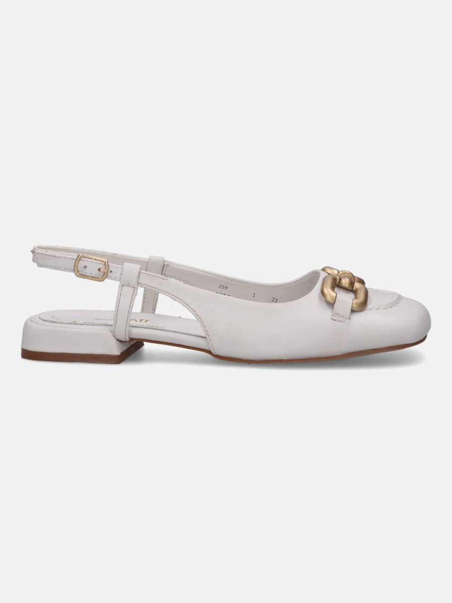 Sandals BAGATT INDIA | Genova White Flat Sandals