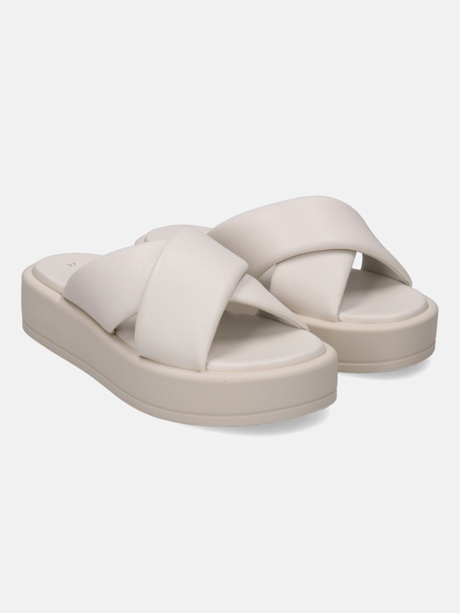 Sandals BAGATT INDIA | Hanoi White Flatform Sandals