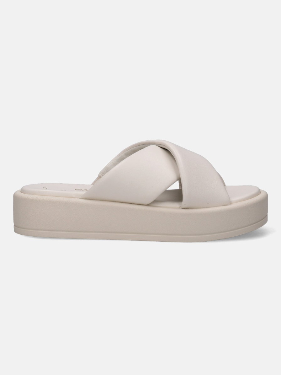 Sandals BAGATT INDIA | Hanoi White Flatform Sandals