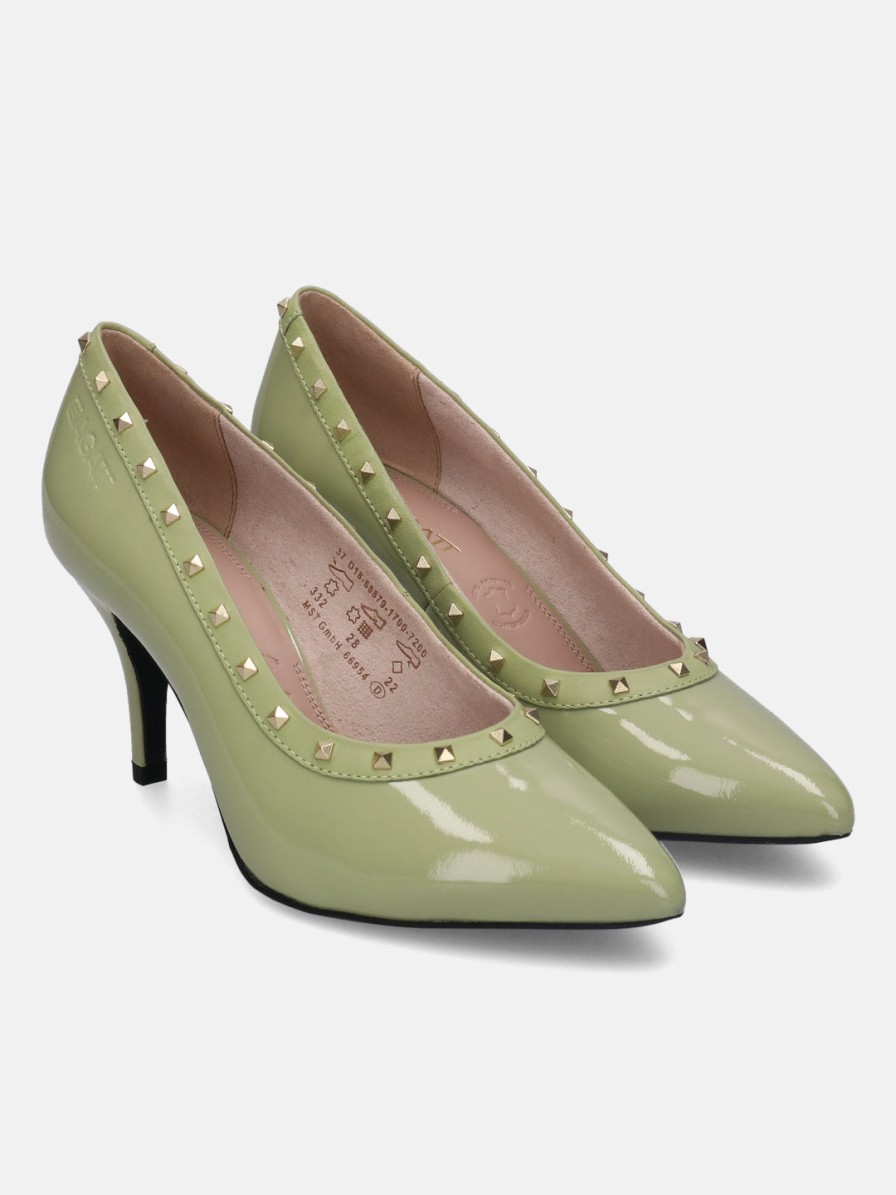 Heels BAGATT INDIA | Jemila Light Green Pumps