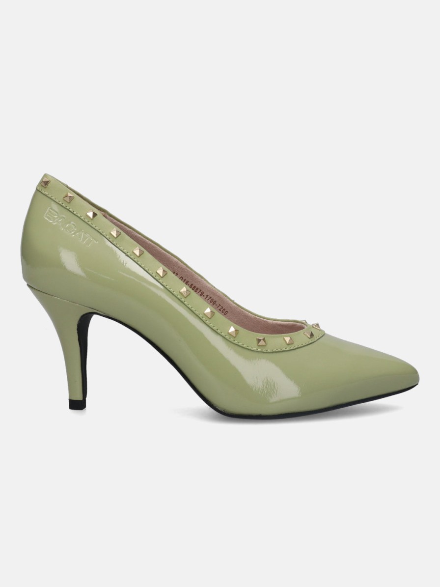 Heels BAGATT INDIA | Jemila Light Green Pumps