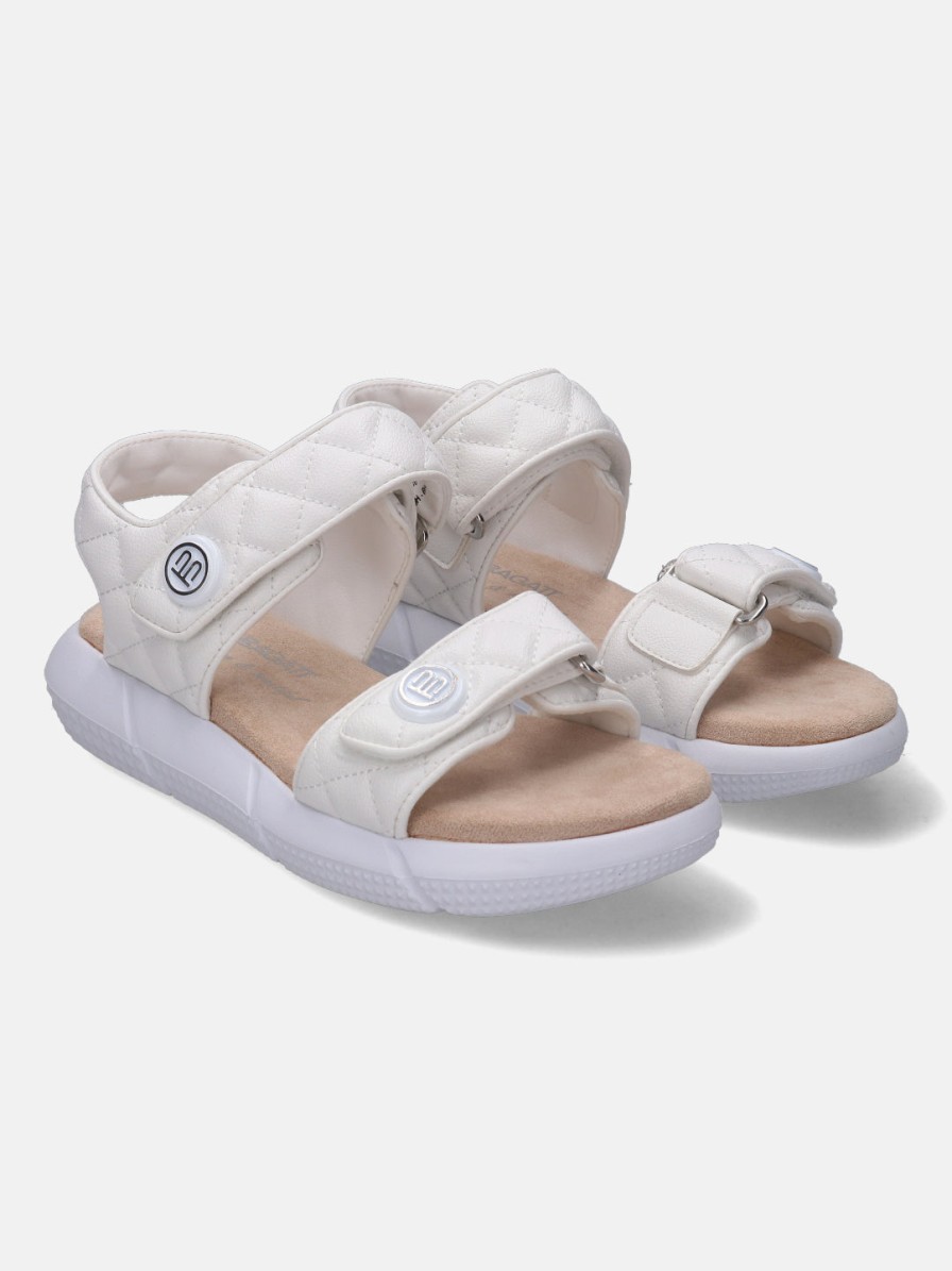 Sandals BAGATT INDIA | Jersey White Flatform Sandals