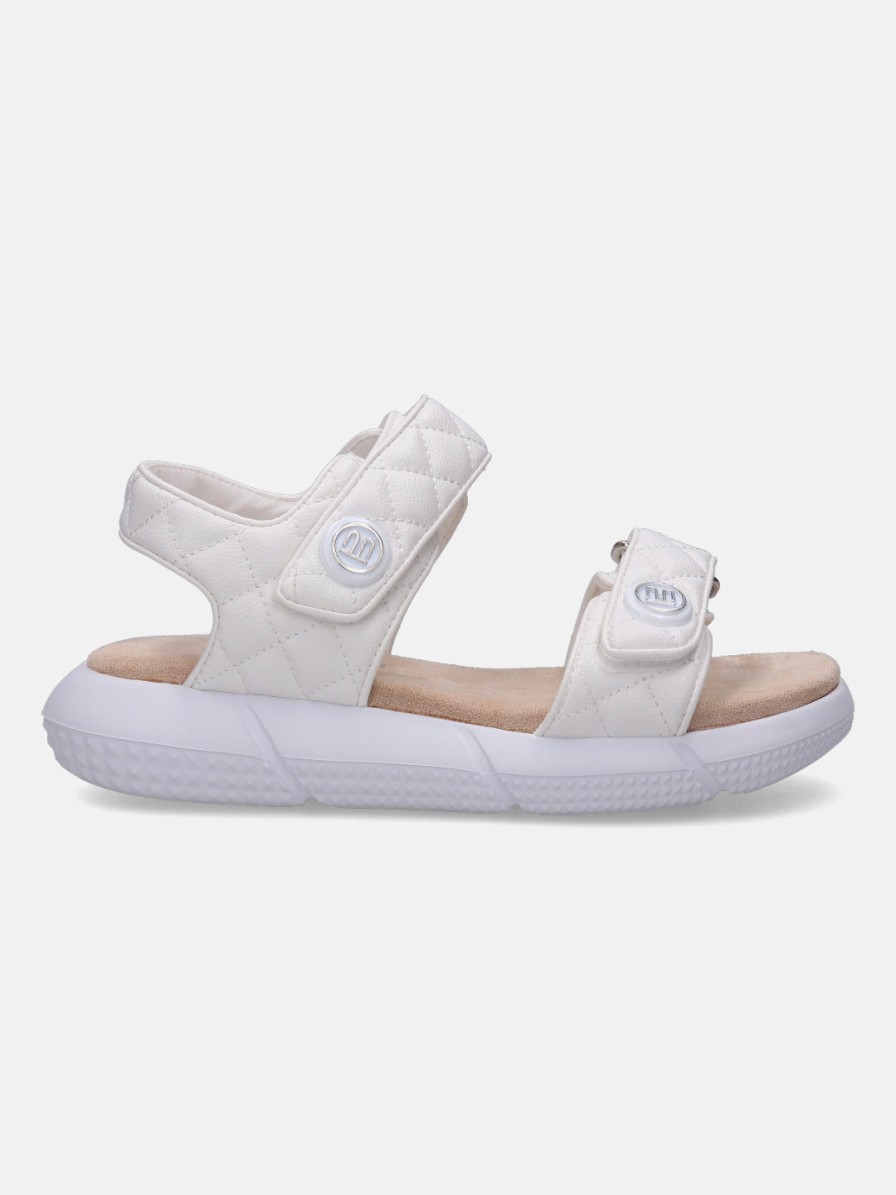 Sandals BAGATT INDIA | Jersey White Flatform Sandals