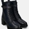 Boots BAGATT INDIA | Yamila Dark Blue Leather Ankle Boots