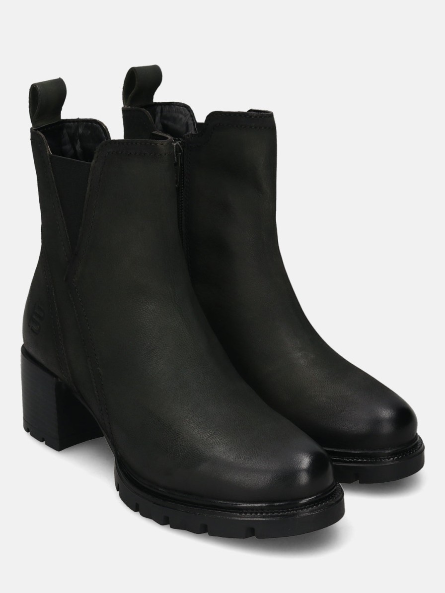 Boots BAGATT INDIA | Yamila Dark Green Nubuck Chelsea Boots