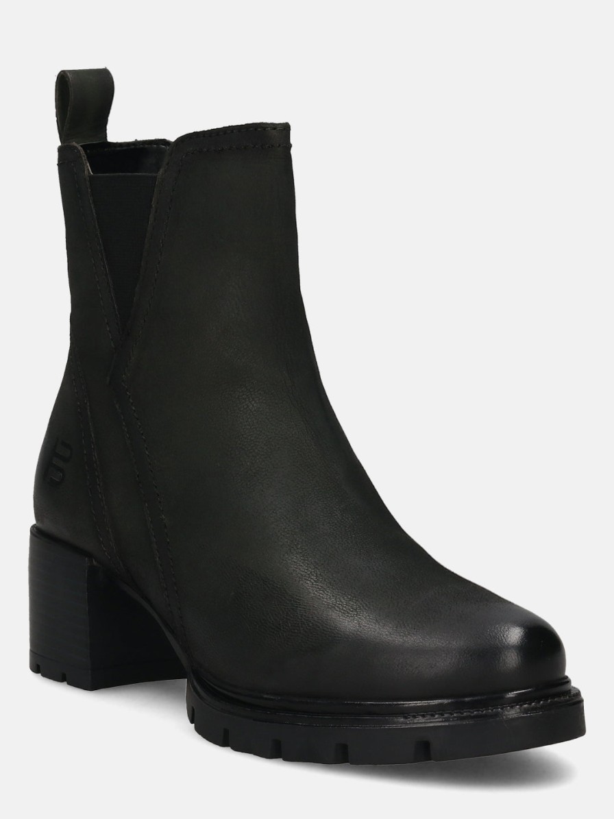 Boots BAGATT INDIA | Yamila Dark Green Nubuck Chelsea Boots