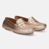 Casual Loafers BAGATT INDIA | Lilly Gold Leather Driver Shoes