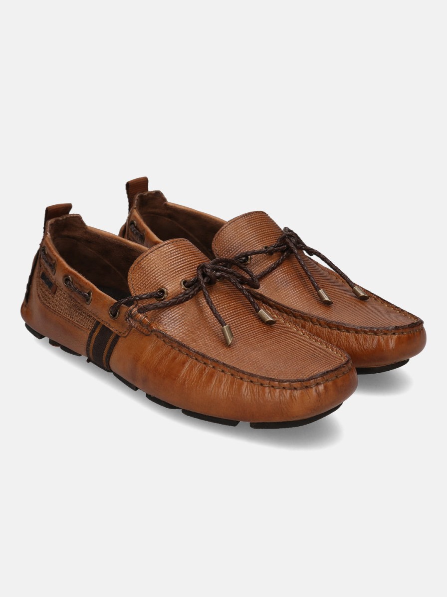 Casual Loafers BAGATT INDIA | Hexa Cognac Driver Shoes